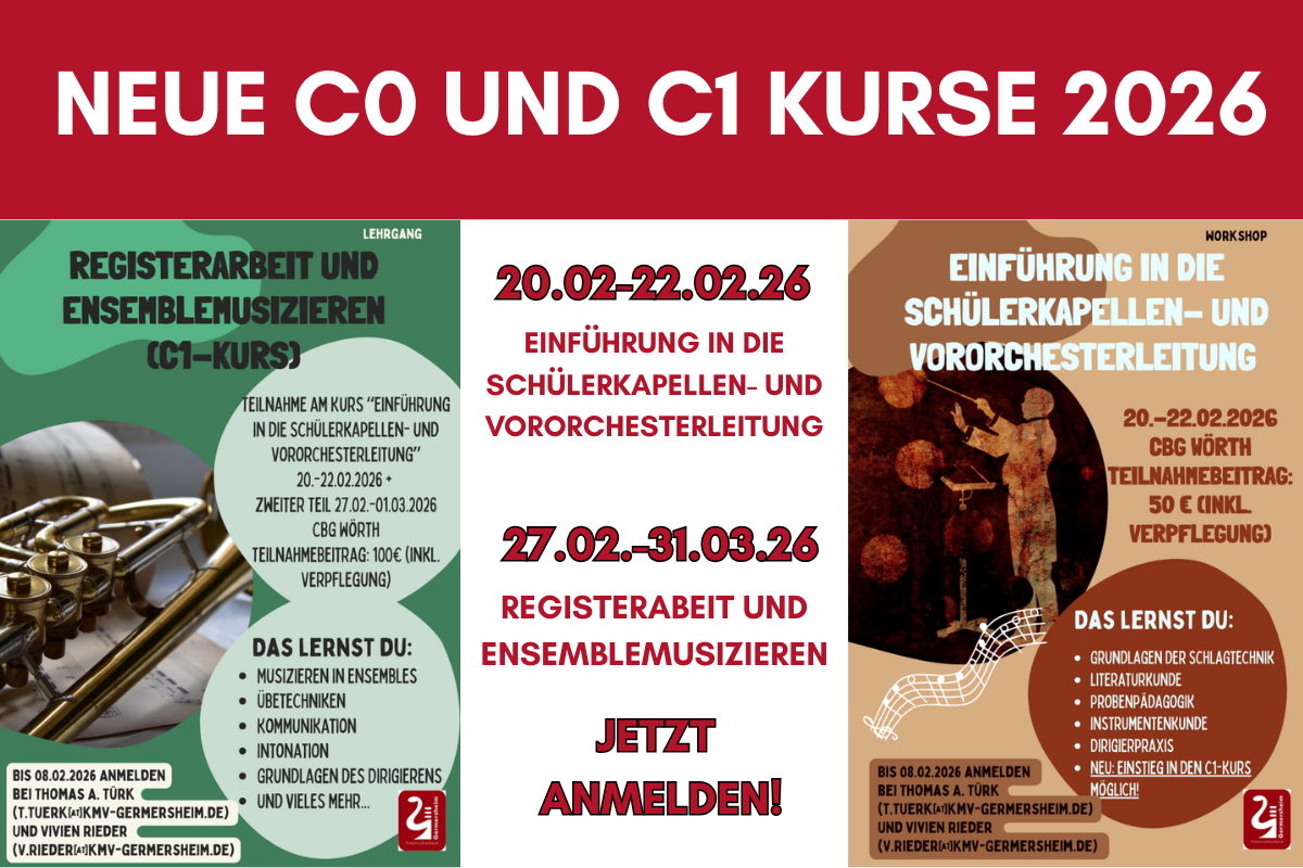 Workshopangebot: Neue C0 und C1 Kurse im Jahr 2026