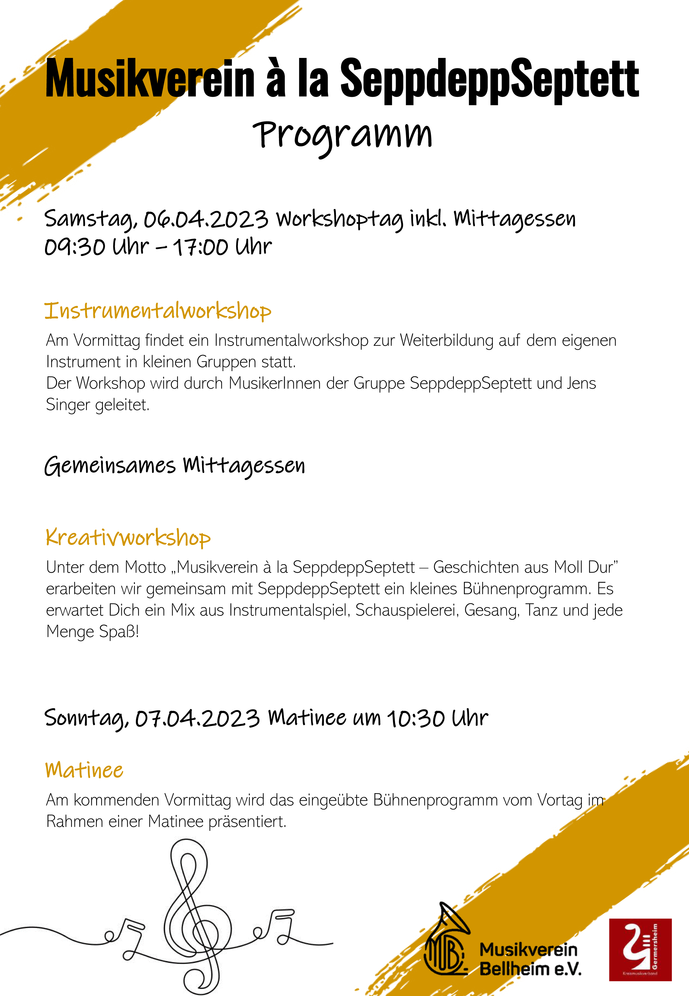 Workshoptag mit dem SeppDeppSeptett